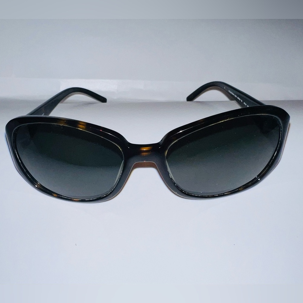 Celine Dion dark brown tortoise shell sunglasses with case 5764